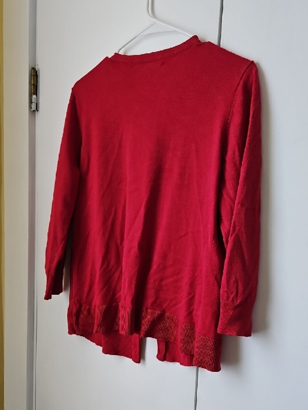 Crimson Button-Front Knit Cardigan - Picture 5 of 5
